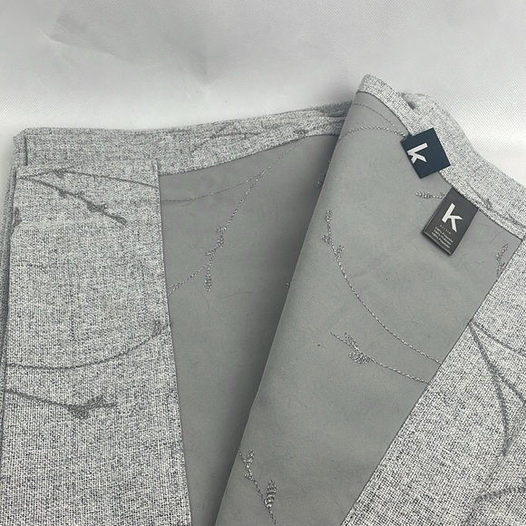 Kelvin Sun Block Embroidered Curtains Panels (2) Gray - Picture 4 of 6